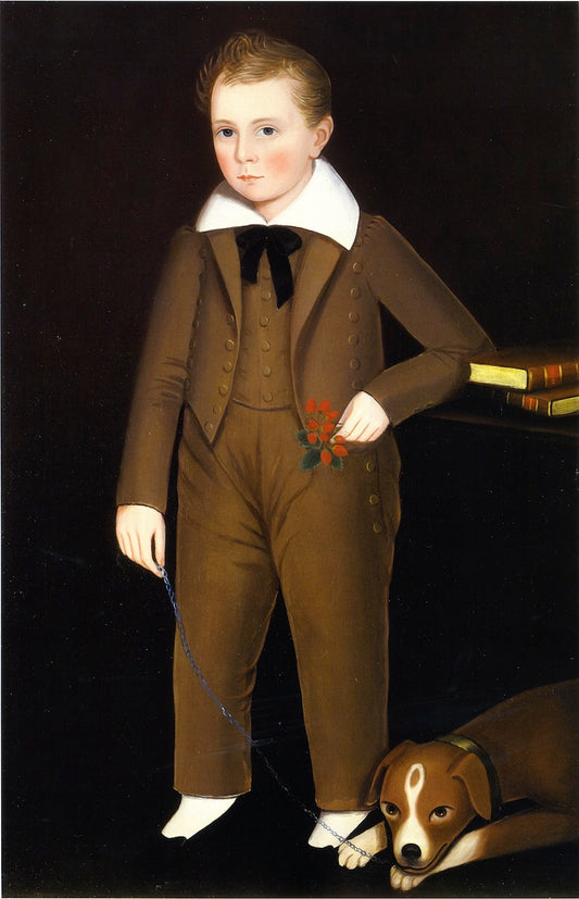 John Younie Luyster, vintage artwork by Ammi Phillips, 12x8" (A4) Poster