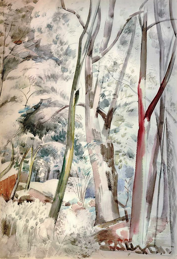 Design of Trees, vintage artwork by Paul Nash, 12x8" (A4) Poster