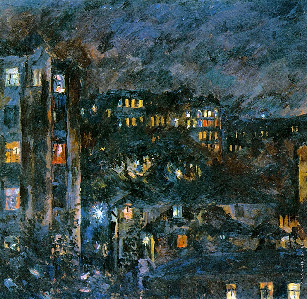 Bronnaya Street at Night by Aristarkh Lentulov,16x12(A3) Poster