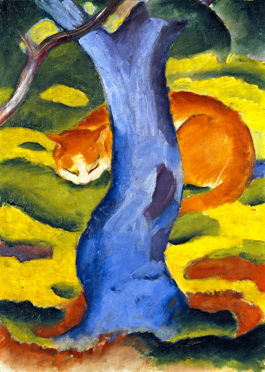 Children's Picture, vintage artwork by Franz Marc, 12x8" (A4) Poster