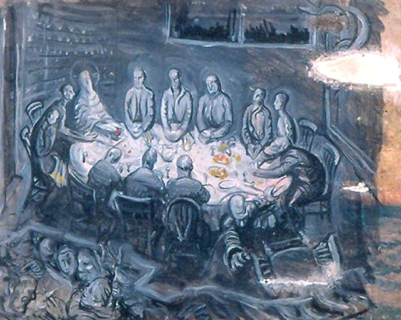 The Last Supper (study) by Mark Lancelot Symons,16x12(A3) Poster