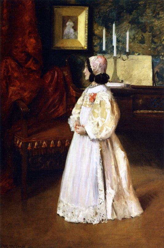 Alice Dieudonnee Chase, vintage artwork by William Merritt Chase, 12x8" (A4) Poster