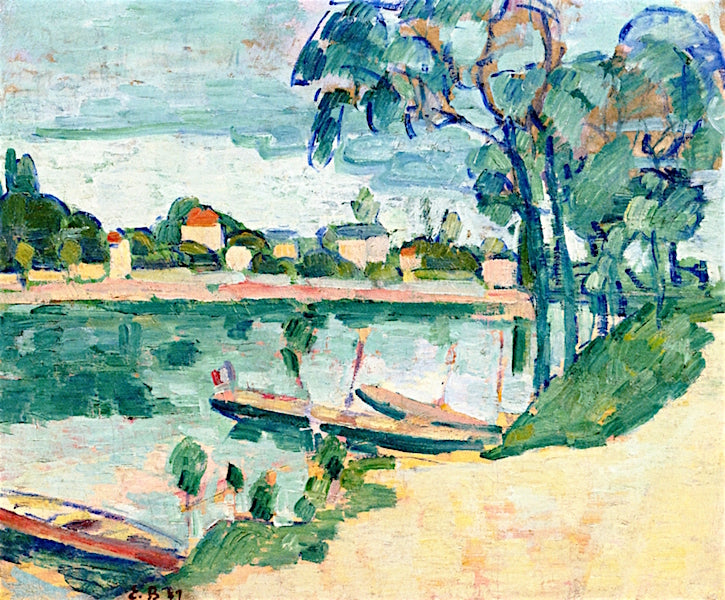 The Seine at Asnieres by Emile Bernard,A3(16x12")Poster