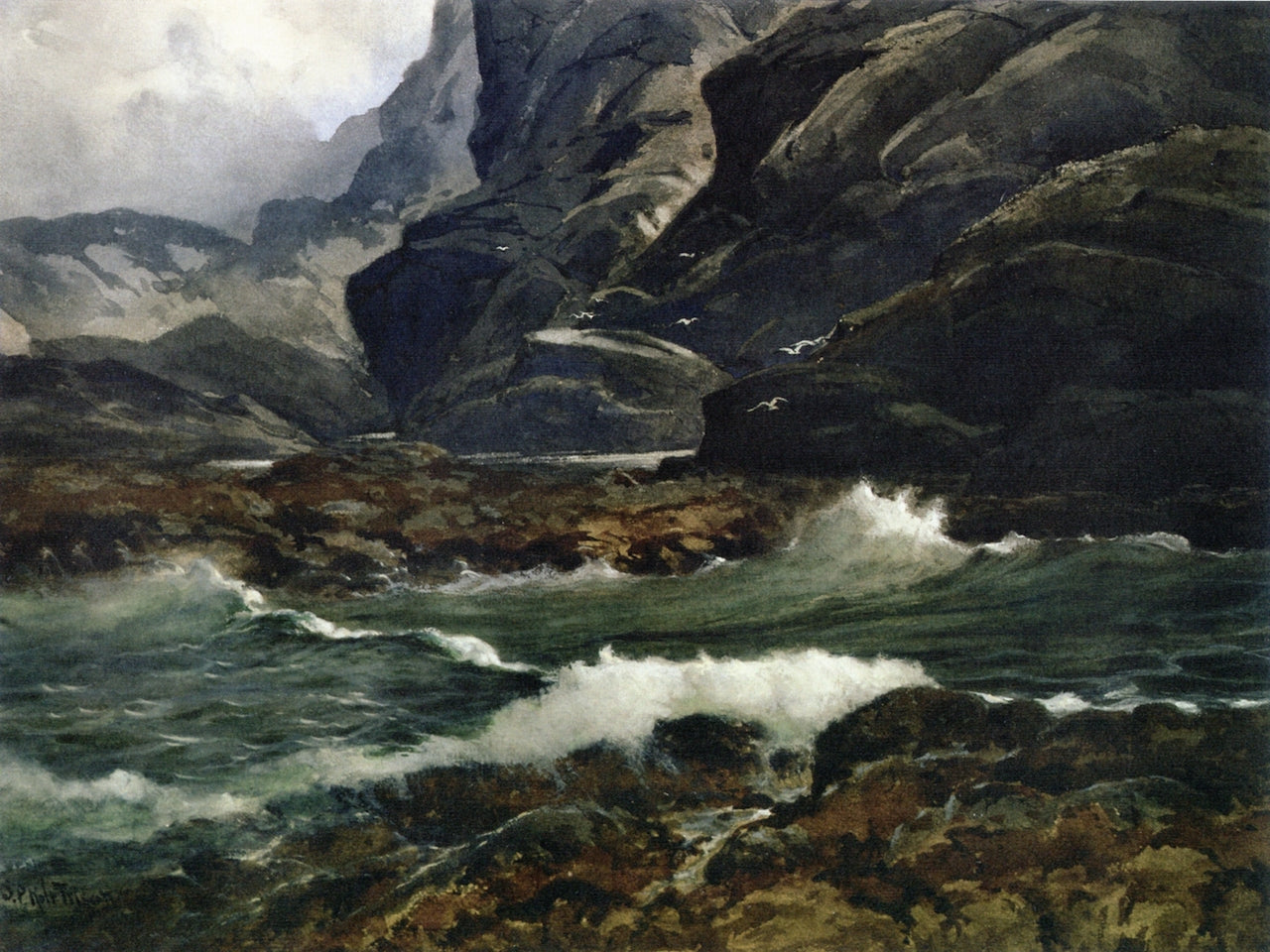 Maine Coast, vintage artwork by Samuel P. R. Triscott, 12x8" (A4) Poster