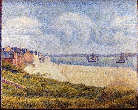 Le Crotoy, Downstream by Georges Seurat,A3(16x12")Poster