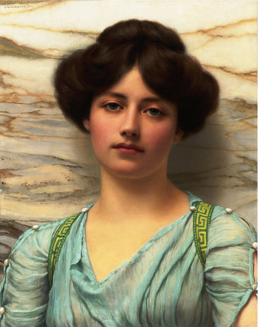 Carina, vintage artwork by John William Godward, 12x8" (A4) Poster