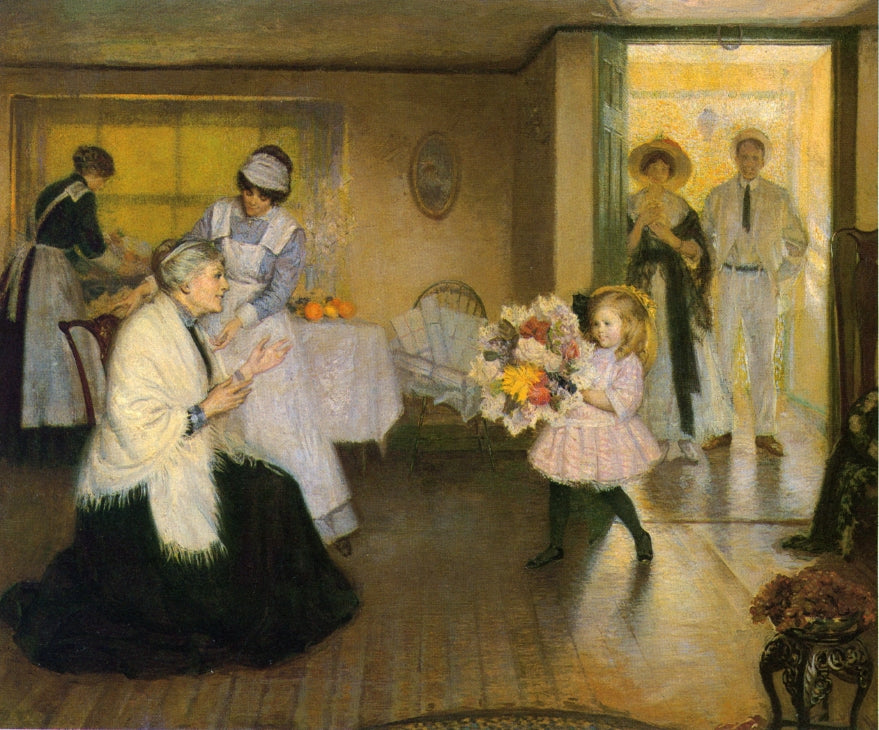 Grandmother's Birthday by Philip Leslie Hale,A3(16x12")Poster
