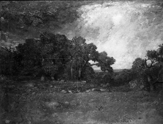 Autumn Oaks, Forest of Fontainebleau Paul Dougherty, vintage artwork by Paul Dougherty, 12x8" (A4) Poster
