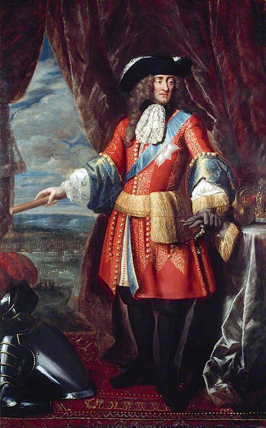 James II, vintage artwork by Benedetto Gennari the Younger, 12x8" (A4) Poster