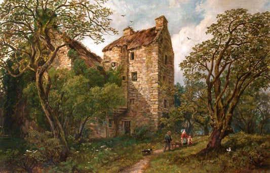 Mary, Queen of Scots' House, vintage artwork by Arthur Perigal the Younger, A3 (16x12") Poster Print