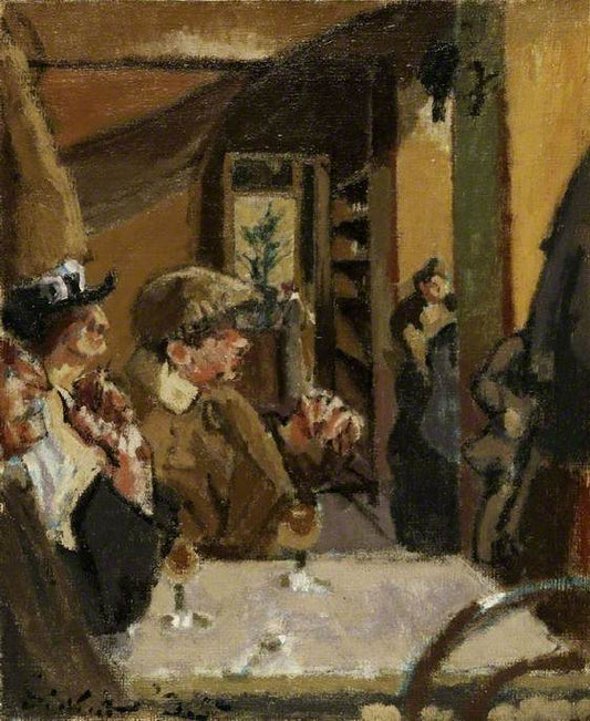 Chez Vernet, vintage artwork by Walter Richard Sickert, 12x8" (A4) Poster