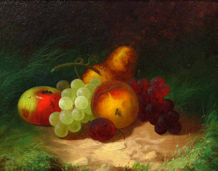 Fruit Still-life, vintage artwork by Carducius Plantagenet Ream, 12x8" (A4) Poster