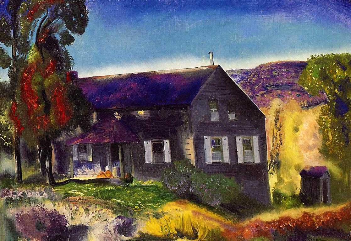 Black House, vintage artwork by George Wesley Bellows, 12x8" (A4) Poster