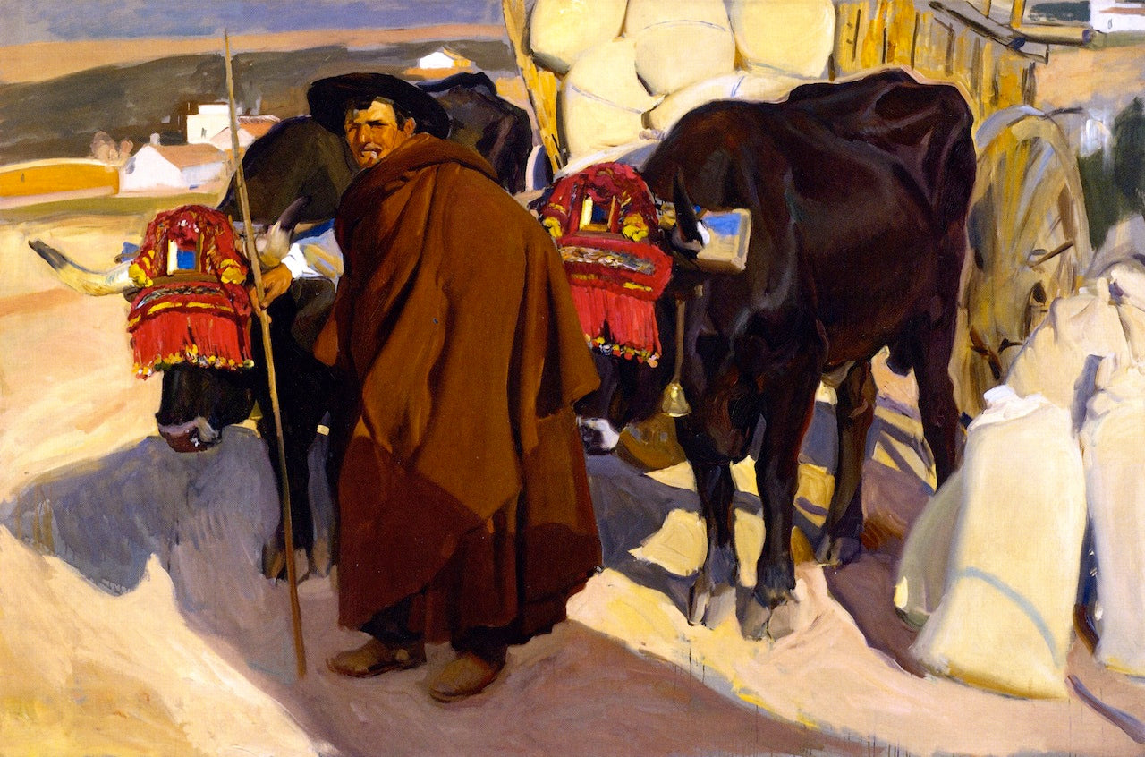 A Castilian Oxman by Joaquin Sorolla y Bastida,A3(16x12")Poster