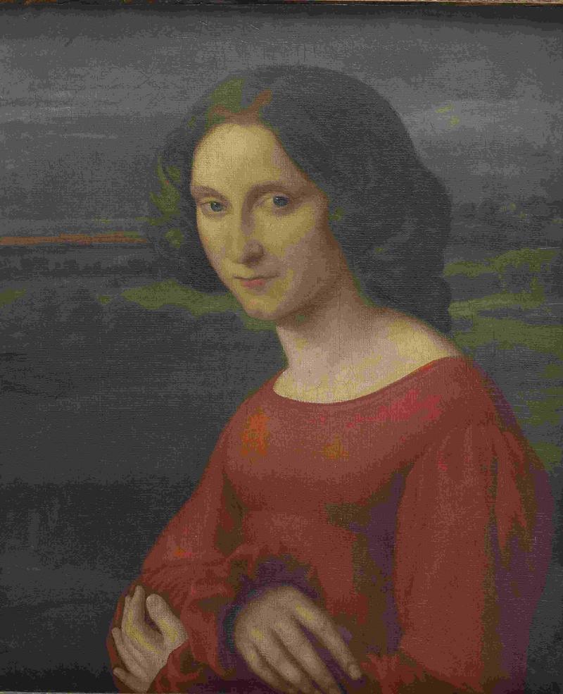 Fanny Mendelssohn, vintage artwork by Carl Joseph Begas, A3 (16x12") Poster Print