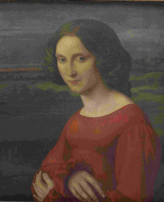 Fanny Mendelssohn, vintage artwork by Carl Joseph Begas, A3 (16x12") Poster Print