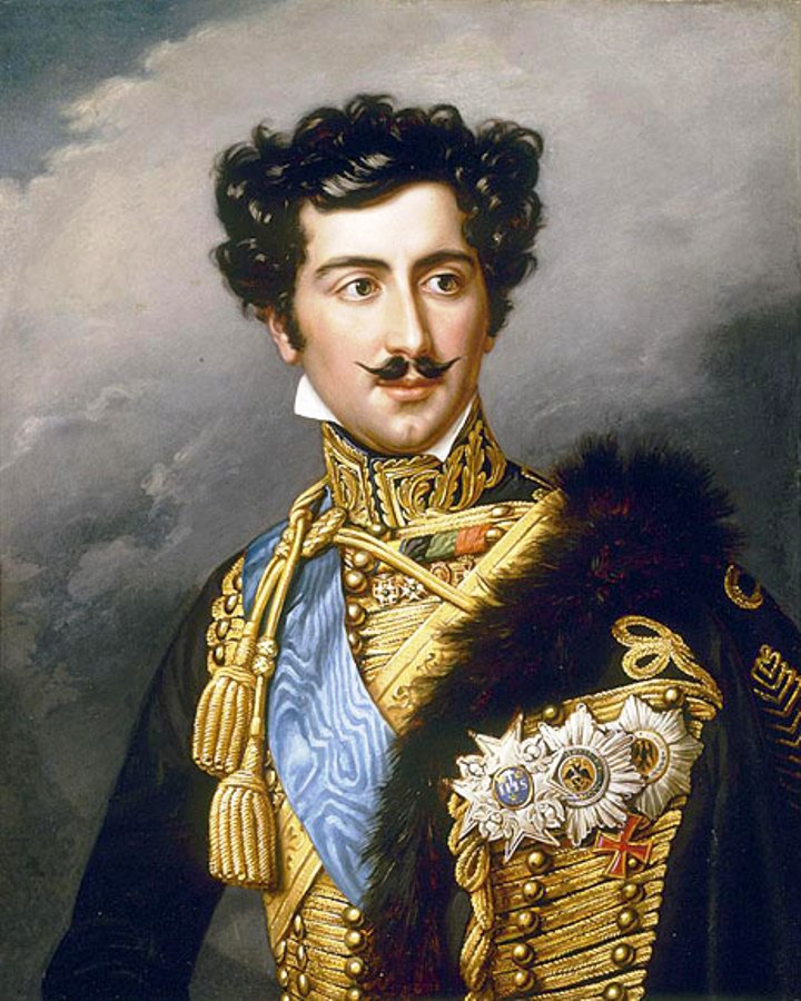 Crownprince Oscar of Sweden, vintage artwork by Joseph Karl Stieler, 12x8" (A4) Poster