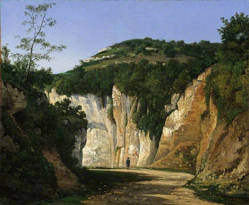 Cremieu, vintage artwork by Henri-Joseph Harpignies, A3 (16x12") Poster Print