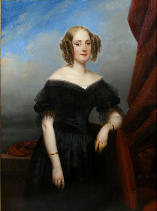 Madame de Cholier, vintage artwork by Claude Marie Paul Dubufe, A3 (16x12") Poster Print