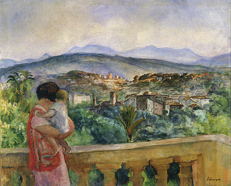 Cannes in Spring, vintage artwork by Henri Lebasque, 12x8" (A4) Poster