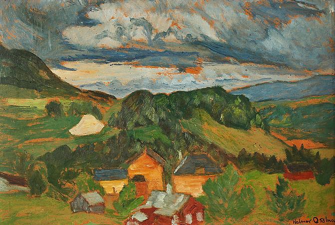Landscape View (Landskapsvy) by Helmer Osslund,A3(16x12")Poster