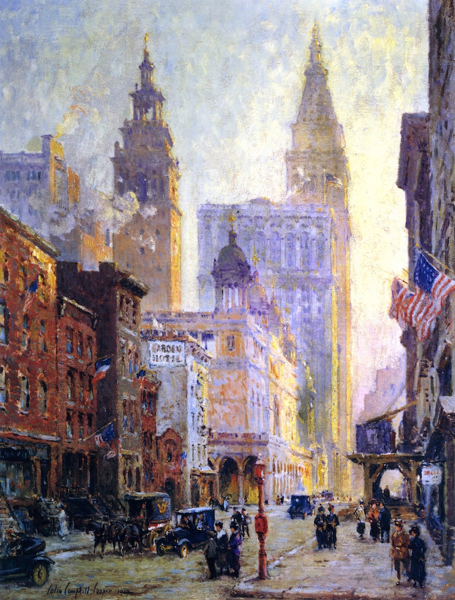 Metropolitan Tower, New York City by Colin Campbell Cooper,A3(16x12")Poster