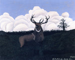 The Elk, vintage artwork by Horace Pippin, 12x8" (A4) Poster