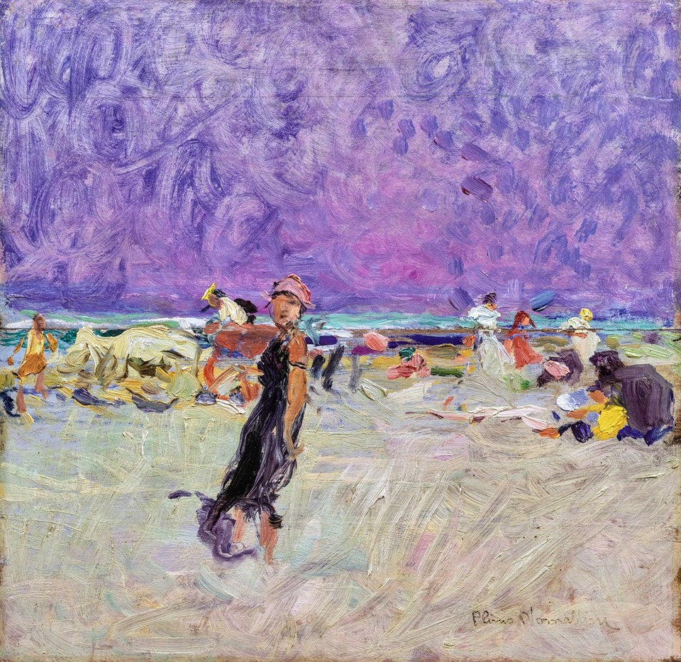 Fossa dell'abate, vintage artwork by Plinio Nomellini, 12x8" (A4) Poster