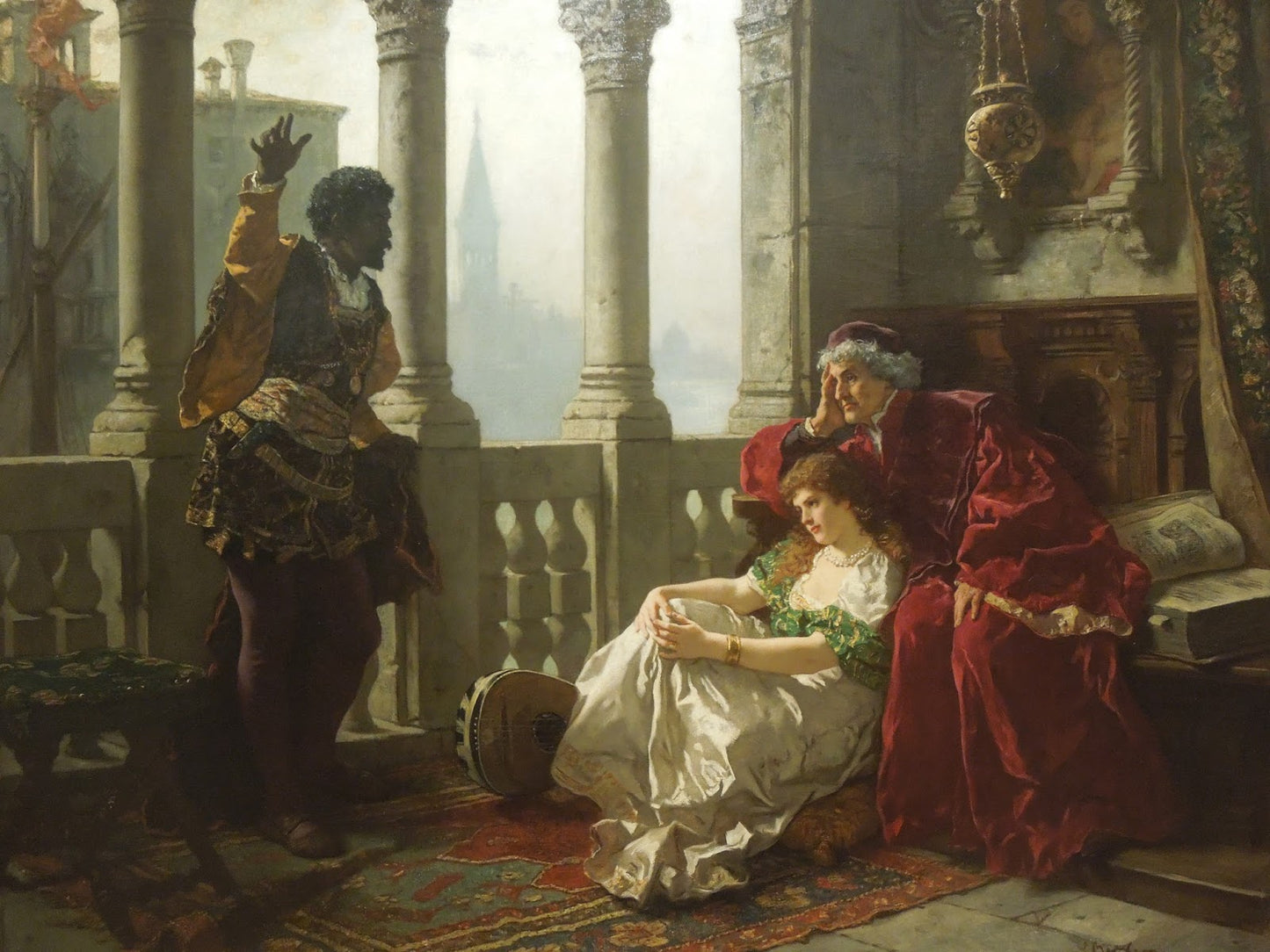 Othello tells the stories of his adventures, vintage artwork by Carl Ludwig Friedrich Becker, A3 (16x12") Poster Print