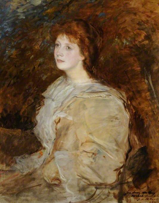 Mabel Beardsley, vintage artwork by Jacques-Émile Blanche, 12x8" (A4) Poster