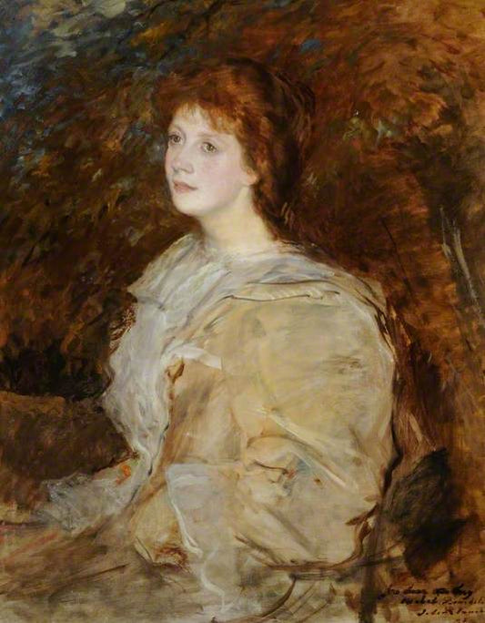 Mabel Beardsley, vintage artwork by Jacques-Émile Blanche, 12x8" (A4) Poster