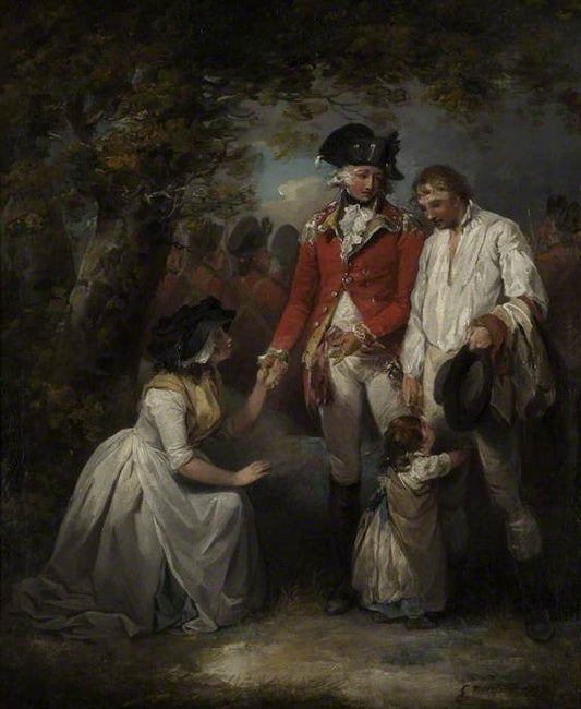 The Deserter Pardoned, vintage artwork by George Morland, 12x8" (A4) Poster