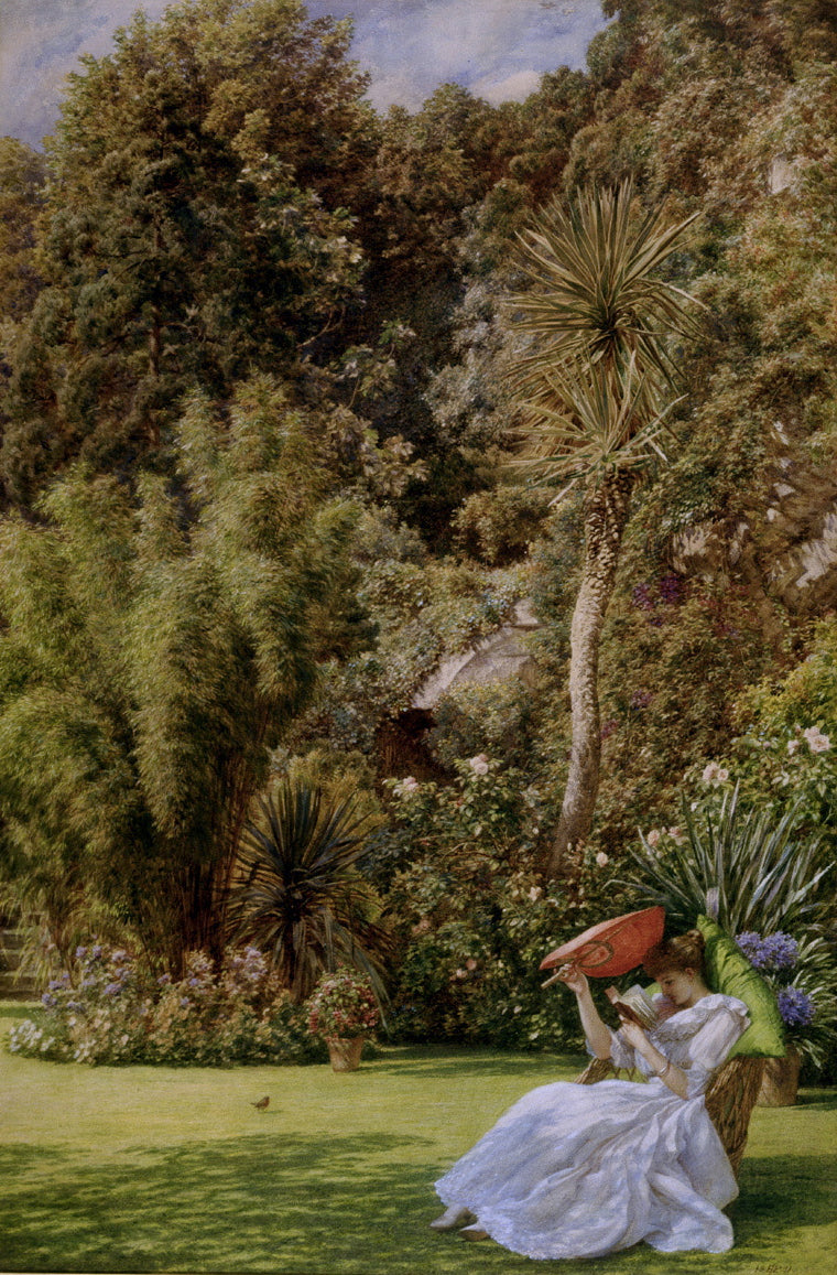 In a Garden, vintage artwork by Sir Edward John Poynter, 12x8" (A4) Poster