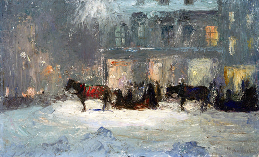 Cab Stand by Maurice Cullen,A3(16x12")Poster