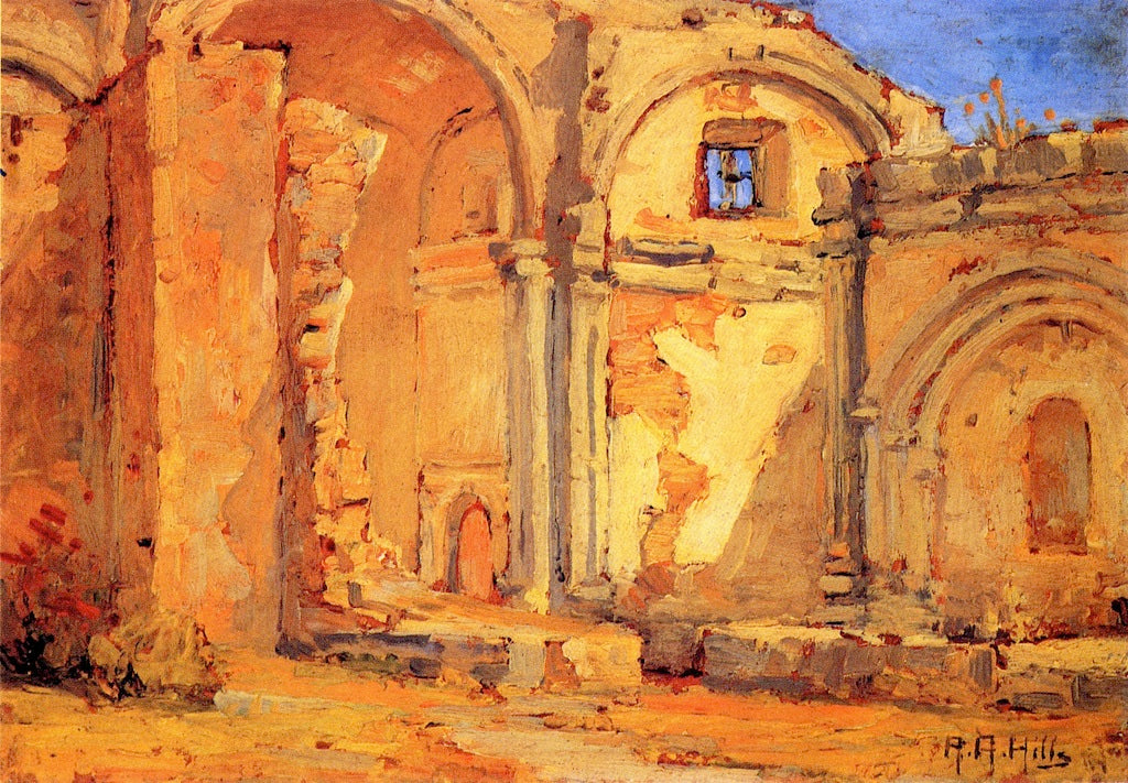 Ruins of the Chapel, Capistrano by Anna Althea Hills,16x12(A3) Poster