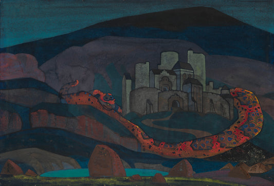 The Doomed City by Nicholas Roerich,16x12(A3) Poster