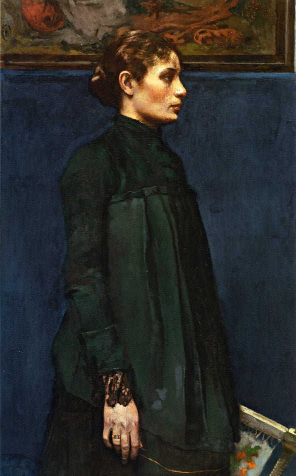 Portrait of Mrs. H (Mrs. George Hitchcock) by Gari Melchers,A3(16x12")Poster