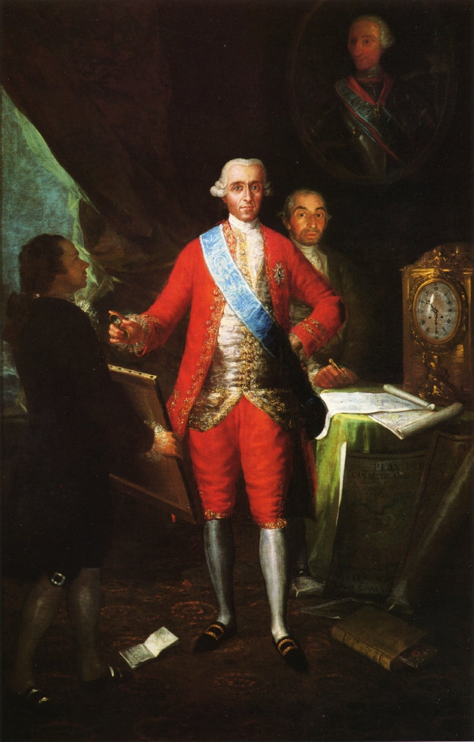 The Count of Floridablanca, vintage artwork by Francisco de Goya y Lucientes, 12x8" (A4) Poster