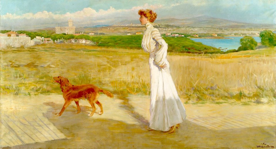 Castiglioncello by Vittorio Matteo Corcos,A3(16x12")Poster