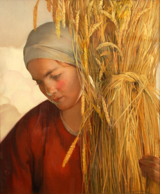 Gleaner by Firmin Baes,16x12(A3) Poster