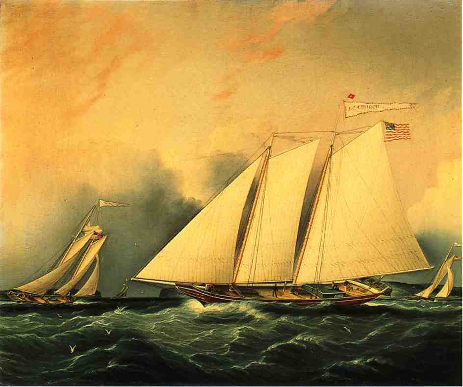 The Narrows, vintage artwork by James E. Buttersworth, A3 (16x12") Poster Print