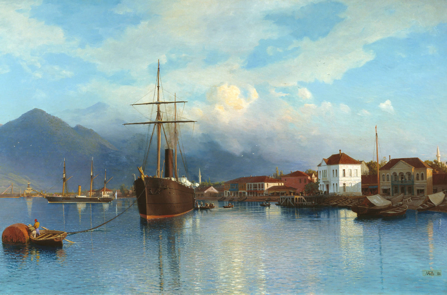 Batumi, vintage artwork by Lev Lagorio, 12x8" (A4) Poster