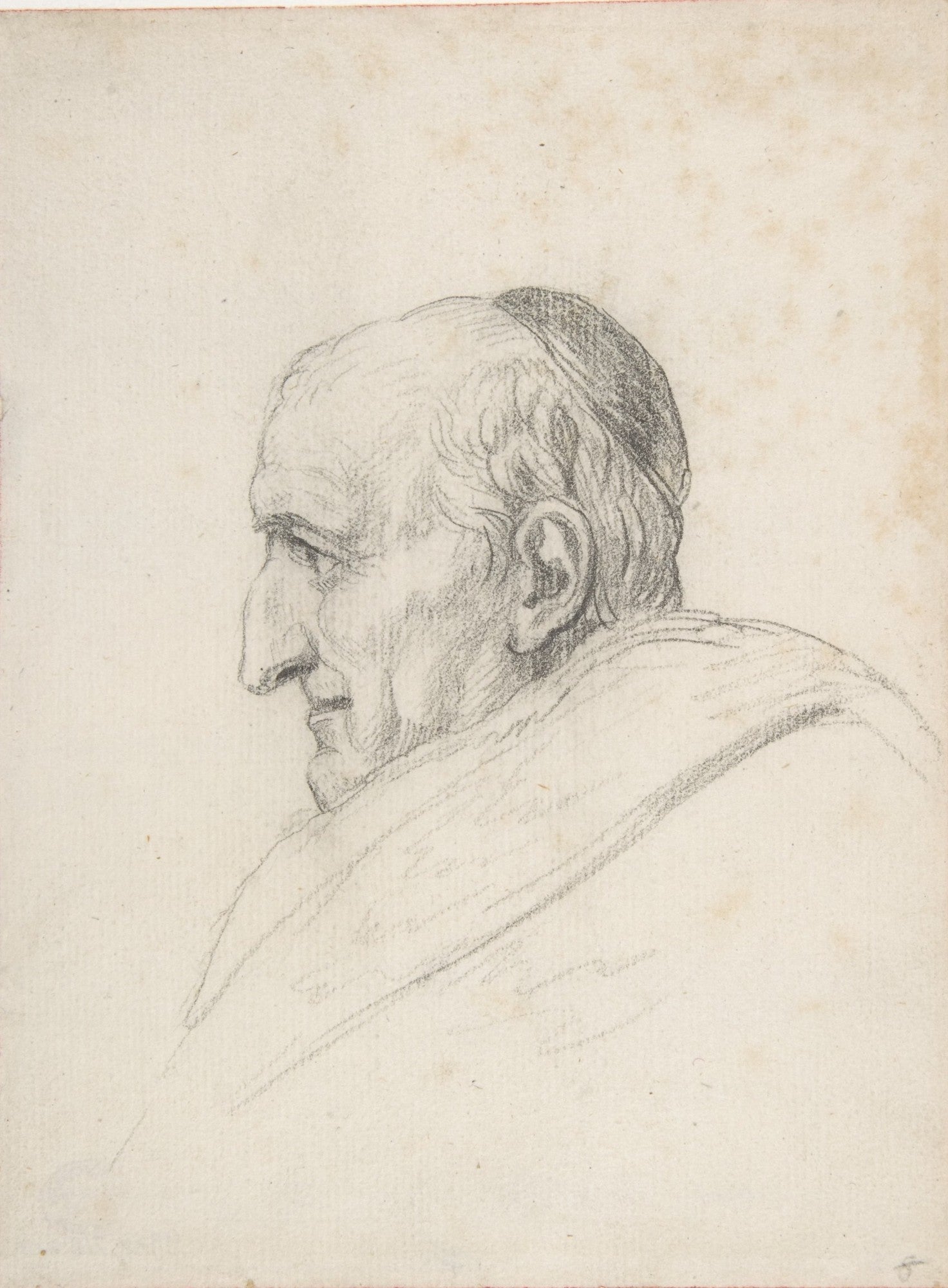 Cardinal Pacca, vintage artwork by Jacques-Louis David, 12x8" (A4) Poster