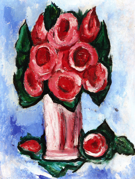 Blood of Roses, vintage artwork by Marsden Hartley, 12x8" (A4) Poster