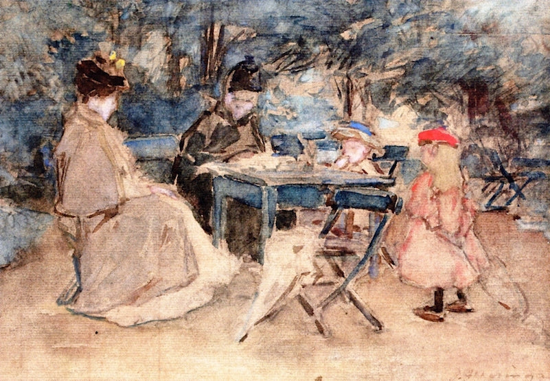 An Afternoon Team in The Hague, vintage artwork by Johannes Evert Hendrik Akkeringa, 12x8" (A4) Poster