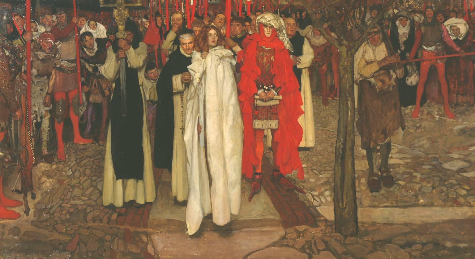 The Heretic, vintage artwork by Frank Craig, 12x8" (A4) Poster