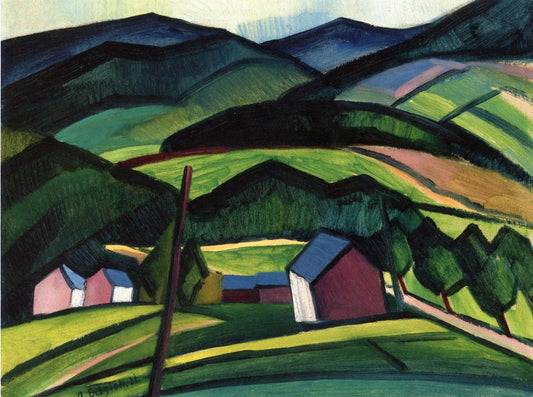 From the Sauerland Region, at Olsberg, vintage artwork by Adolf Erbslöh, 12x8" (A4) Poster