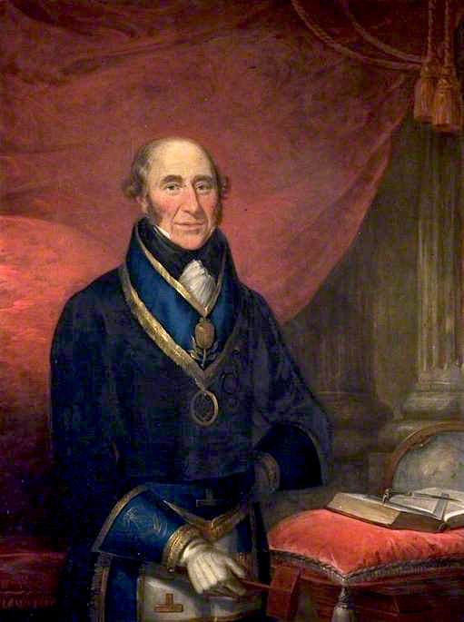 Sir William Champion de Crespigny, 2nd Bt, vintage artwork by Philip August Gaugain, 12x8" (A4) Poster