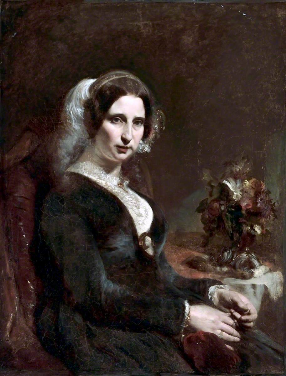 Mrs David Davies, vintage artwork by William Huggins, A3 (16x12") Poster Print
