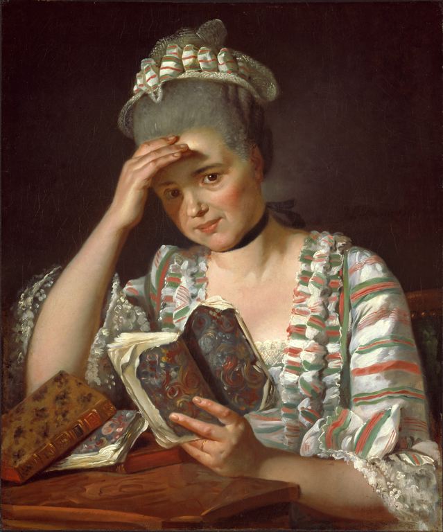 Madame Francois Buron, vintage artwork by Jacques-Louis David, 12x8" (A4) Poster